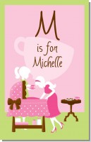 Sip and See It's a Girl - Personalized Baby Shower Nursery Wall Art