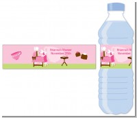 Sip and See It's a Girl - Personalized Baby Shower Water Bottle Labels