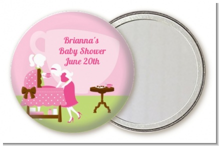 Sip and See It's a Girl - Personalized Baby Shower Pocket Mirror Favors