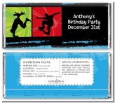 Skateboard - Personalized Birthday Party Candy Bar Wrappers