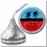 Skateboard - Hershey Kiss Birthday Party Sticker Labels