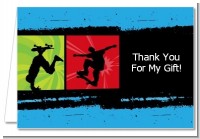 Skateboard - Birthday Party Thank You Cards