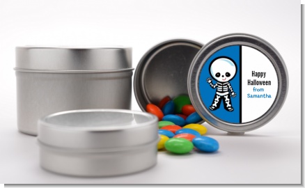 Skeleton - Custom Halloween Favor Tins