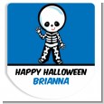 Skeleton - Personalized Hand Sanitizer Sticker Labels thumbnail