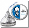 Skeleton - Hershey Kiss Halloween Sticker Labels thumbnail