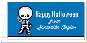 Skeleton - Personalized Halloween Place Cards