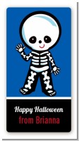 Skeleton - Custom Rectangle Halloween Sticker/Labels