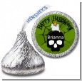 Skull and candle - Hershey Kiss Halloween Sticker Labels thumbnail