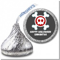 Skull - Hershey Kiss Halloween Sticker Labels