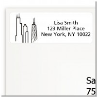 Chicago - Bridal Shower Return Address Labels