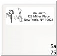 Los Angeles Skyline - Bridal Shower Return Address Labels thumbnail