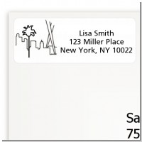 Los Angeles Skyline - Bridal Shower Return Address Labels