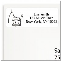 Philadelphia Skyline - Bridal Shower Return Address Labels