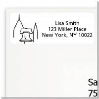 Philadelphia Skyline - Bridal Shower Return Address Labels