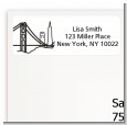 San Francisco Skyline - Bridal Shower Return Address Labels thumbnail