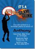Slam Dunk - Birthday Party Invitations