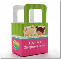 Slumber Party with Friends - Personalized Birthday Party Favor Boxes