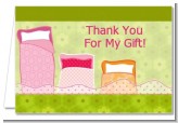 Slumber Party - Birthday Party Thank You Cards