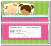 Slumber Party with Friends - Personalized Birthday Party Candy Bar Wrappers