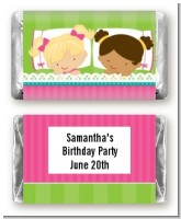 Slumber Party with Friends - Personalized Birthday Party Mini Candy Bar Wrappers