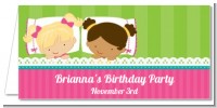 Slumber Party with Friends - Personalized Birthday Party Place Cards