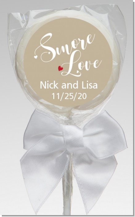 Smore Love - Personalized Bridal Shower Lollipop Favors