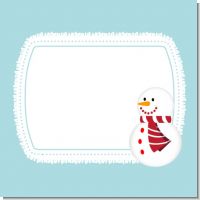 Snowman Snow Scene Christmas Theme