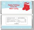 Snow Boots - Personalized Christmas Candy Bar Wrappers thumbnail