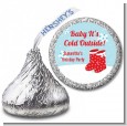 Snow Boots - Hershey Kiss Christmas Sticker Labels thumbnail