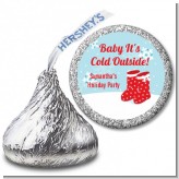 Snow Boots - Hershey Kiss Christmas Sticker Labels