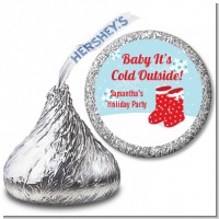 Snow Boots - Hershey Kiss Christmas Sticker Labels