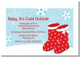 Snow Boots - Christmas Petite Invitations