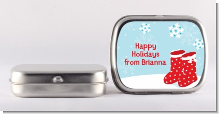 Snow Boots - Personalized Christmas Mint Tins