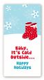 Snow Boots - Custom Rectangle Christmas Sticker/Labels thumbnail
