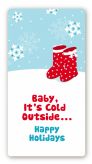 Snow Boots - Custom Rectangle Christmas Sticker/Labels