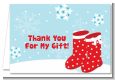 Snow Boots - Christmas Thank You Cards thumbnail