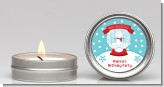 Snow Globe Winter Wonderland - Birthday Party Candle Favors