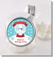 Snow Globe Winter Wonderland - Personalized Birthday Party Candy Jar thumbnail