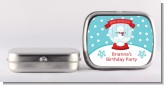 Snow Globe Winter Wonderland - Personalized Birthday Party Mint Tins