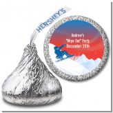 Snowboard - Hershey Kiss Birthday Party Sticker Labels