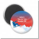 Snowboard - Personalized Birthday Party Magnet Favors