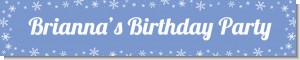 Snowflakes - Personalized Birthday Party Banners