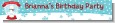 Snow Globe Winter Wonderland - Personalized Birthday Party Banners thumbnail