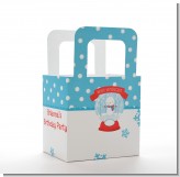 Snow Globe Winter Wonderland - Personalized Birthday Party Favor Boxes