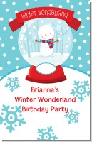 Snow Globe Winter Wonderland - Personalized Birthday Party Wall Art