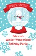 Snow Globe Winter Wonderland - Personalized Birthday Party Wall Art thumbnail