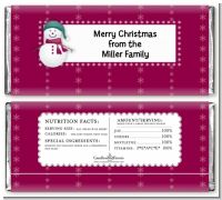 Snowman - Personalized Christmas Candy Bar Wrappers