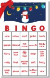 Snowman Family with Lights Free Christmas Bingo Game