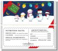 Snowman Family with Lights - Personalized Christmas Candy Bar Wrappers thumbnail