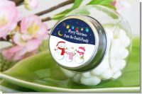 Snowman Family with Lights - Personalized Christmas Candy Jar